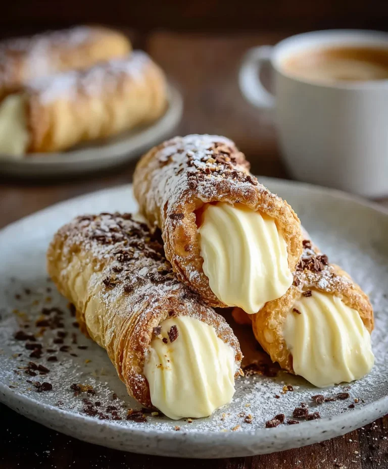 Easy Italian Cream Stuffed Cannoncini Recipe