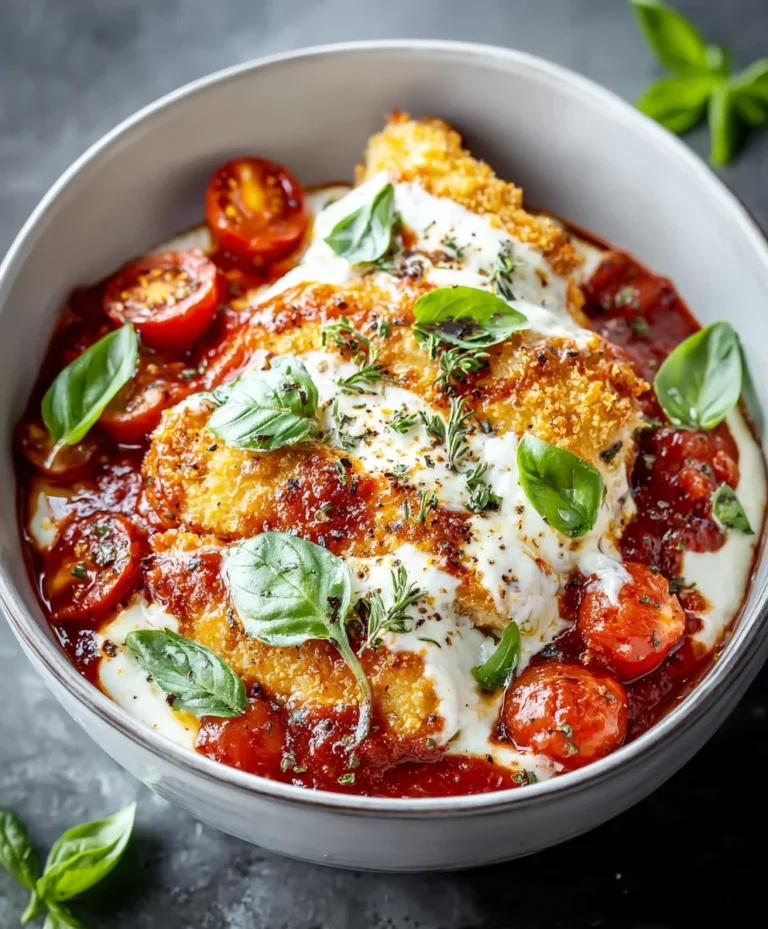 Chicken Parm Cottage Cheese Bowl-Healthy & Easy