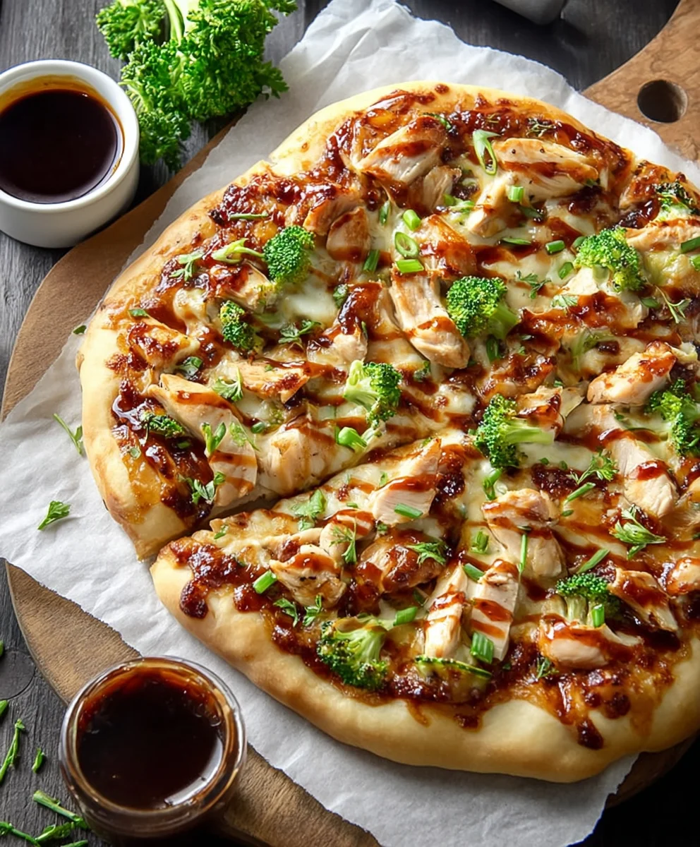 Easy Teriyaki Chicken Pizza Recipe - Sweet Savory Delight