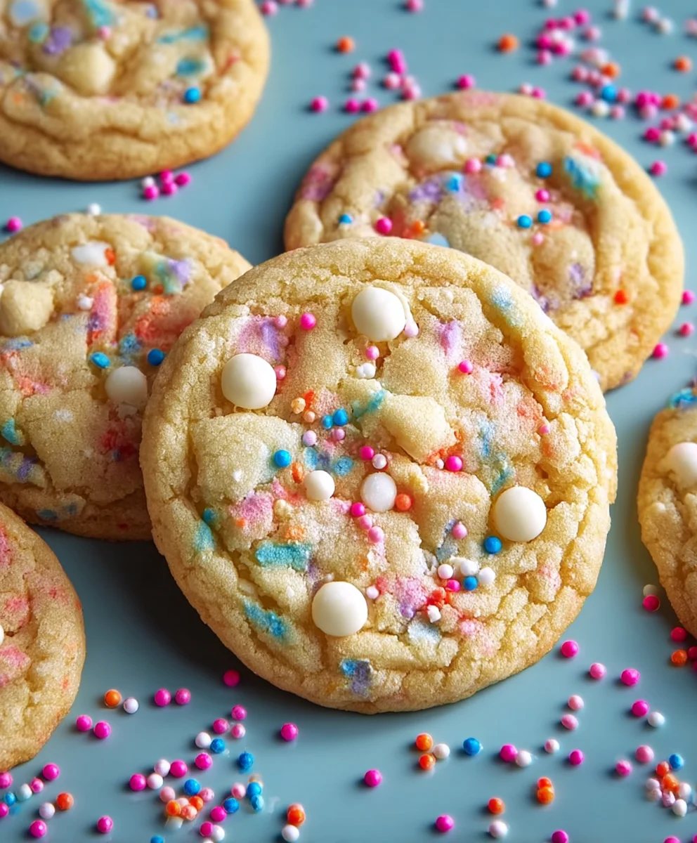 White Chocolate Confetti Cookies-Festive & Chewy Bites