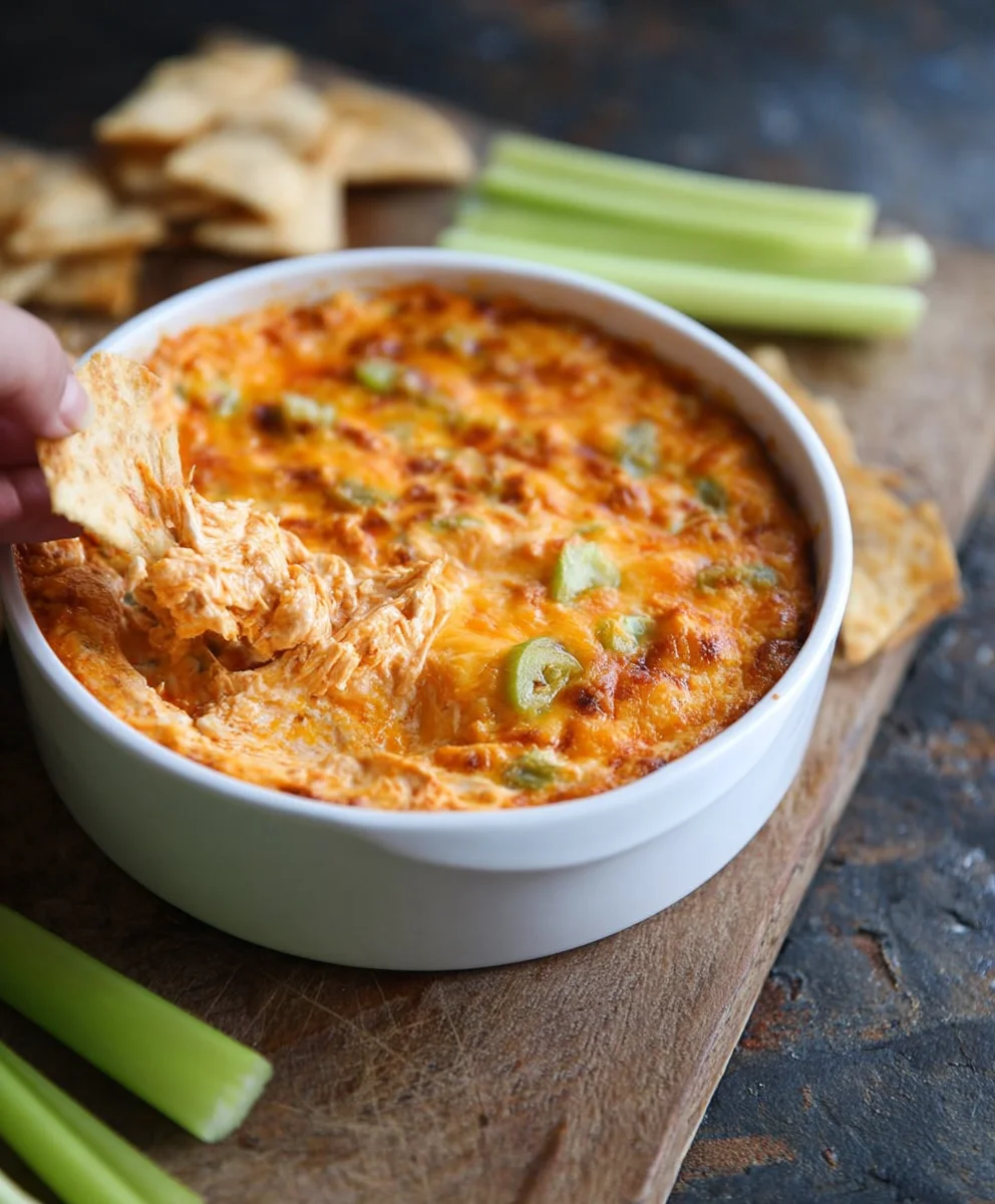 Easy Buffalo Chicken Dip Recipe - Crowd Pleaser