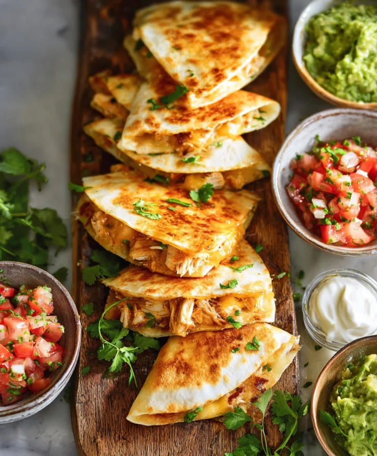 Easy Mini Chicken Quesadillas- Quick & Delicious Recipe