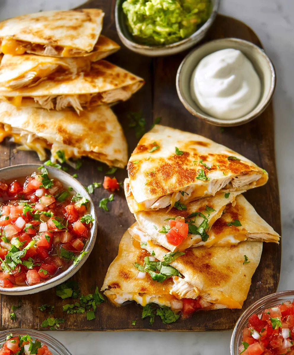 Easy Mini Chicken Quesadillas- Quick & Delicious Recipe