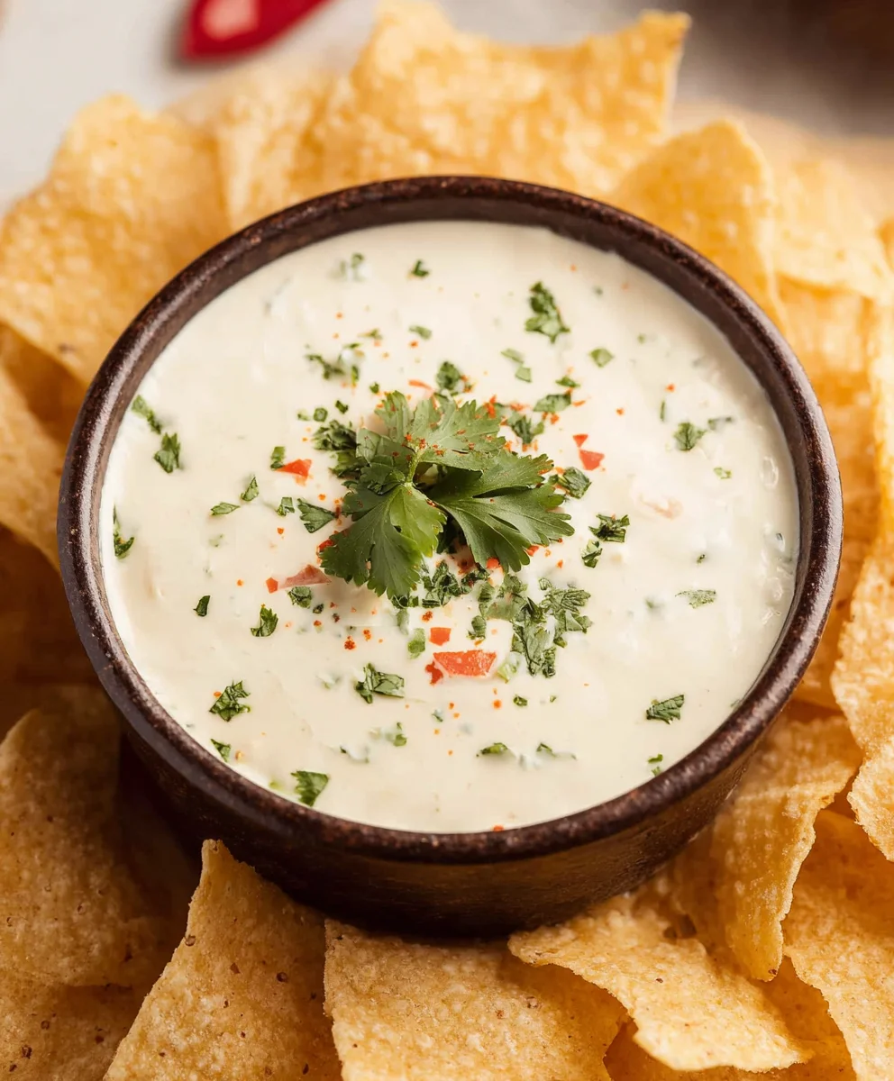 Best Mexican White Cheese Dip Recipe-Easy & Creamy