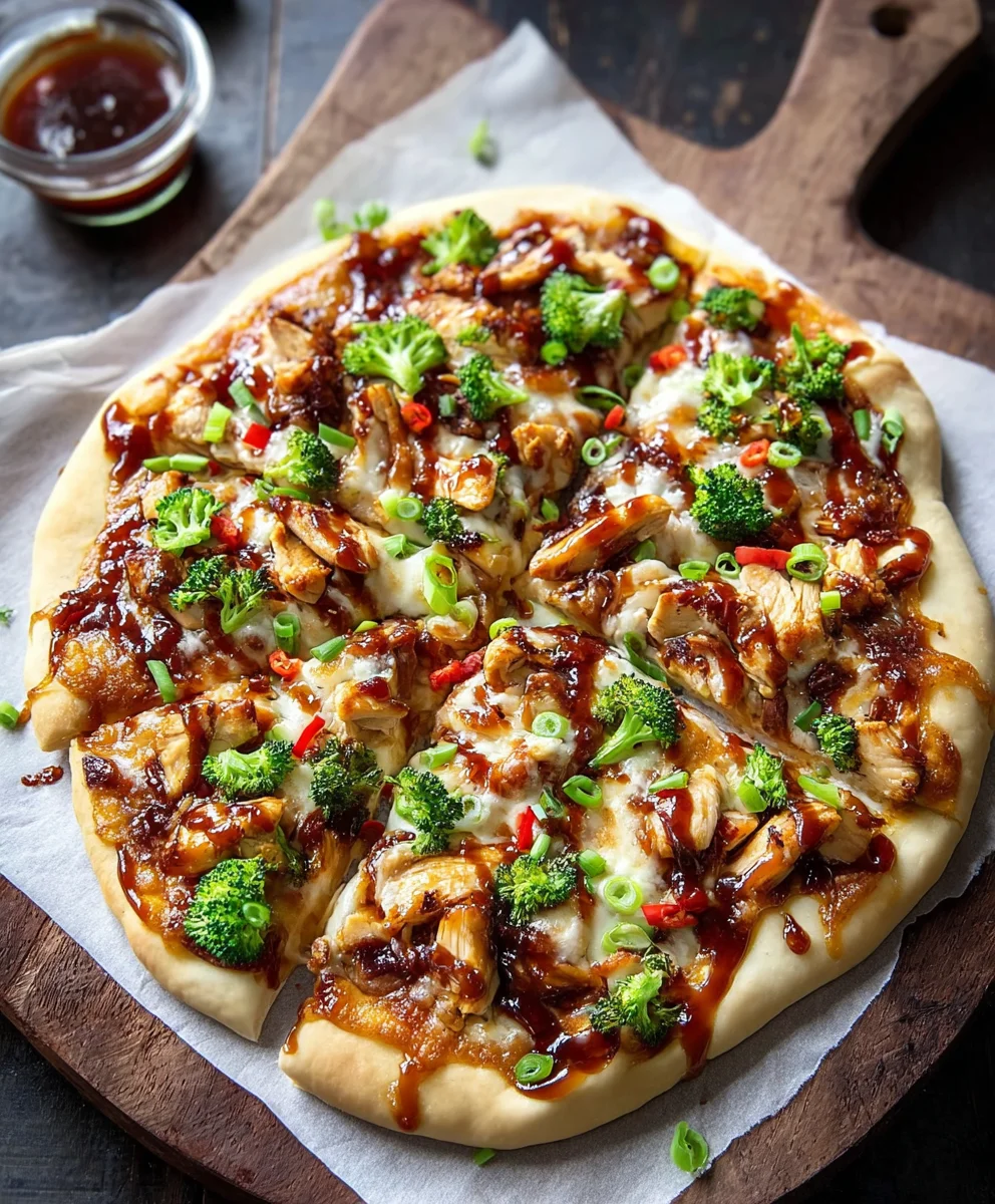 Easy Teriyaki Chicken Pizza Recipe - Sweet Savory Delight