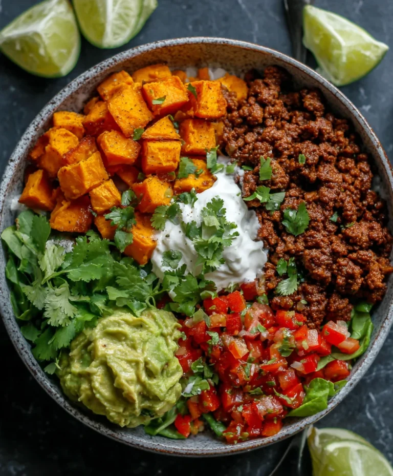 Delicious Sweet Potato Taco Bowl Recipe- Easy Meal