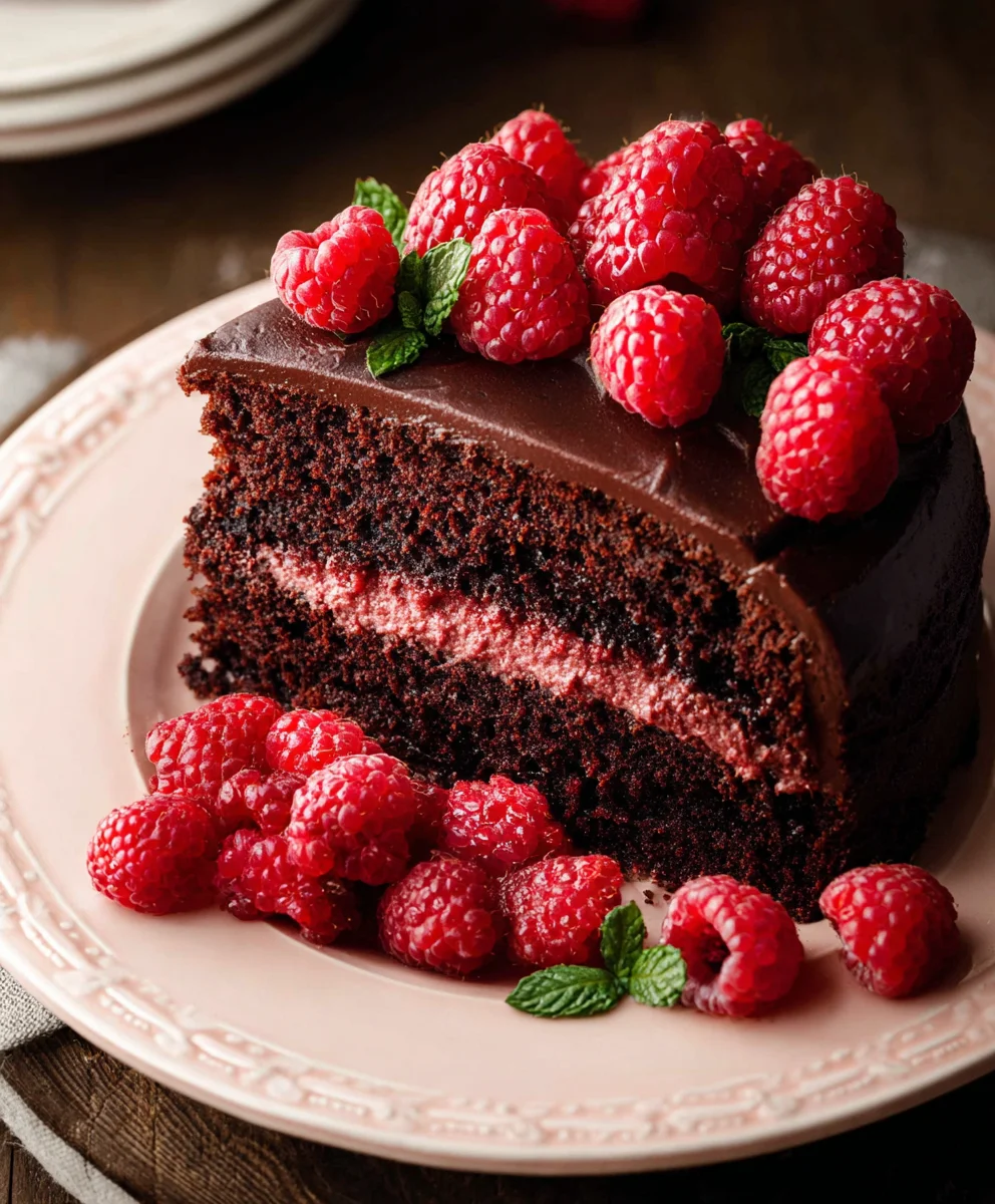 Decadent Chocolate Raspberry Cake Recipe-Pure Bliss