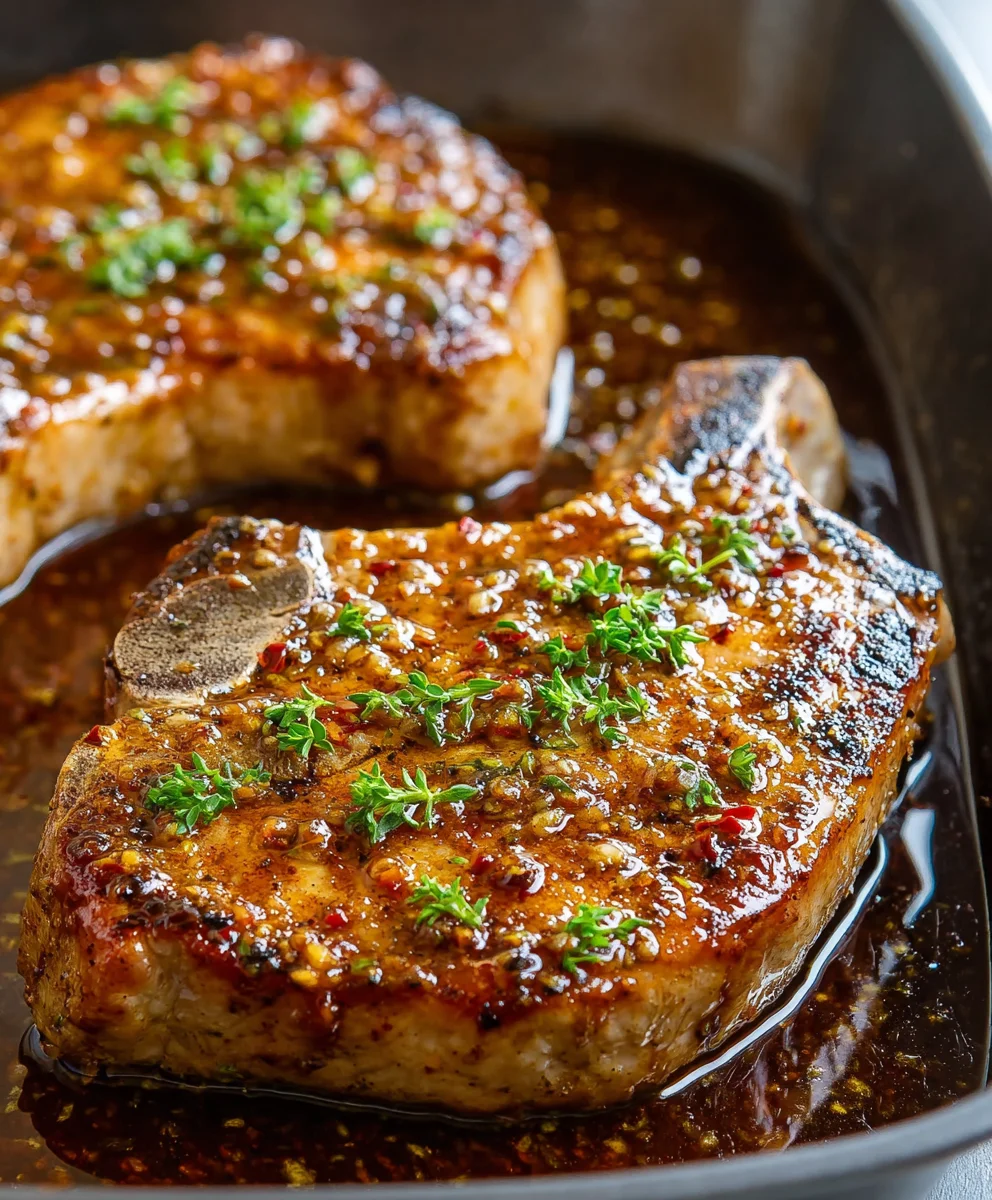 Honey Mustard Beef Chops Oven Recipe Easy Dinner