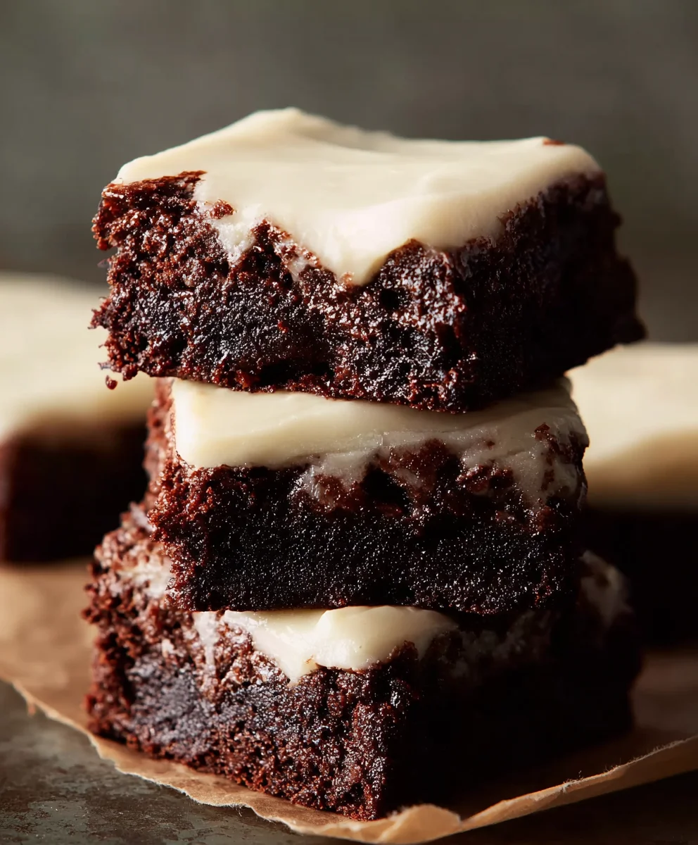 Cream Cheese Frosted Brownies - Decadent Dessert
