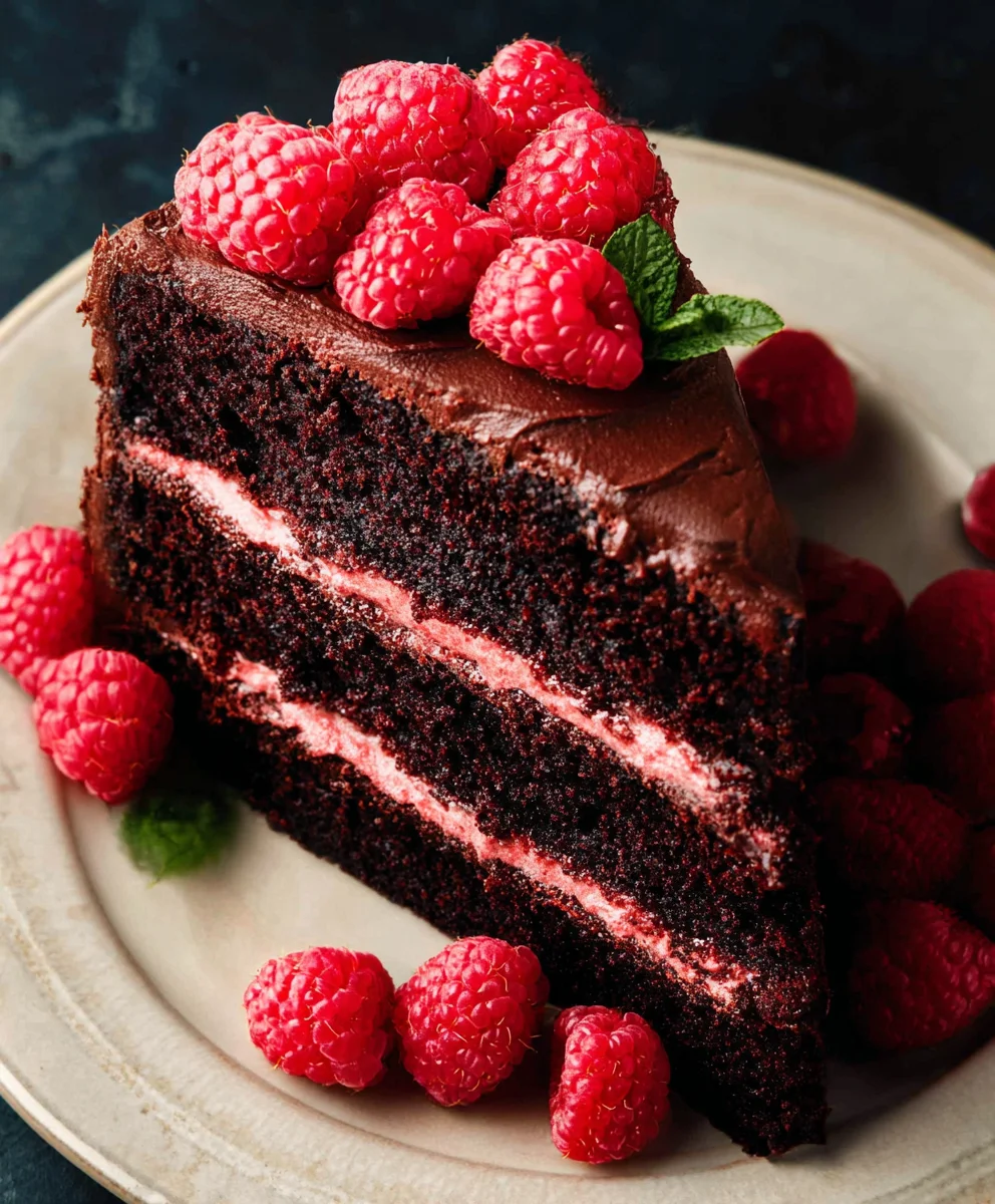 Decadent Chocolate Raspberry Cake Recipe-Pure Bliss