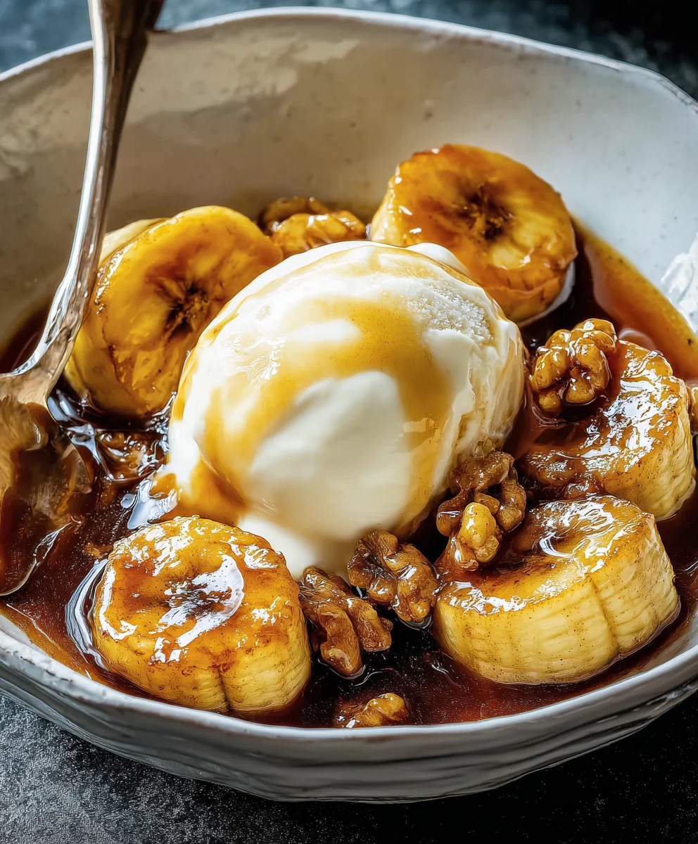 Quick Bananas Foster - Easy Non-Non-Alcoholic Alternative Dessert