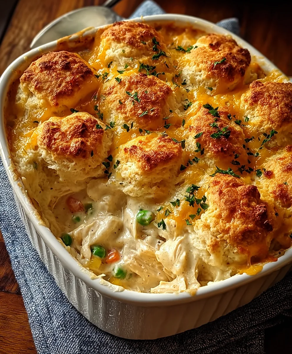 Creamy Chicken Biscuit Bake - Easy Comfort Food