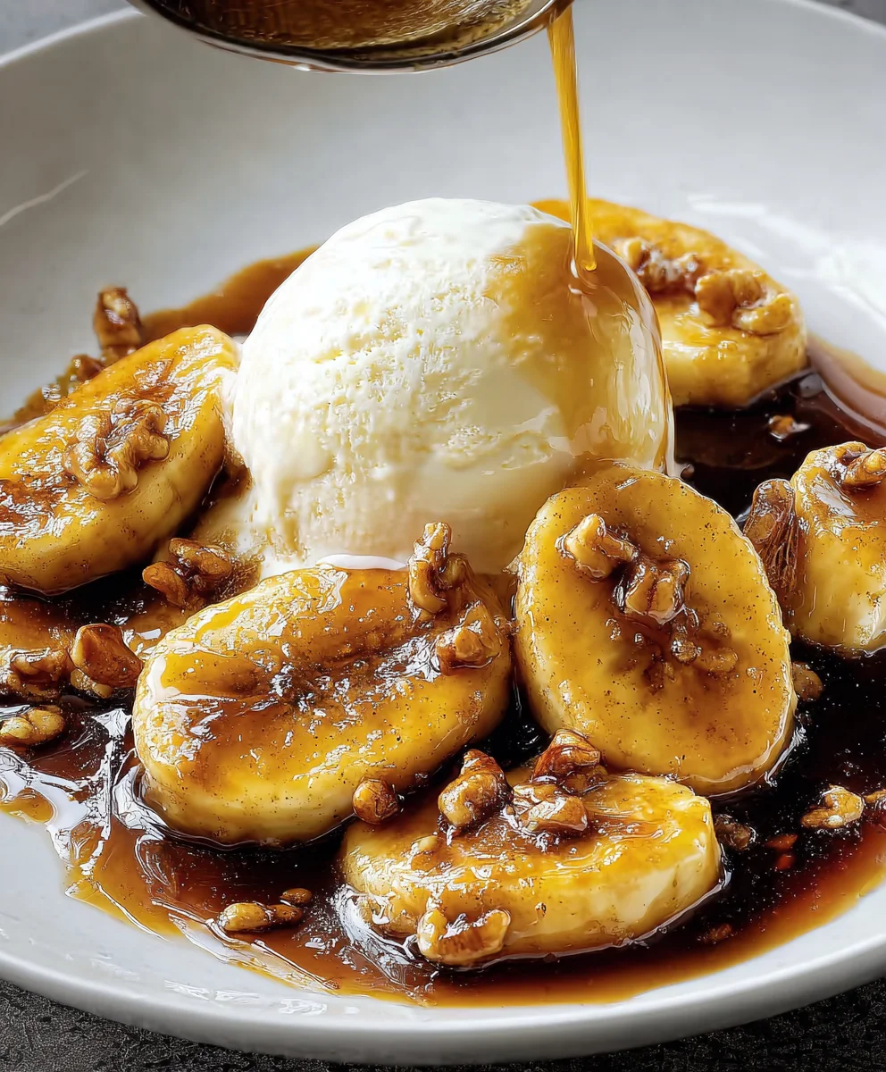 Quick Bananas Foster - Easy Non-Non-Alcoholic Alternative Dessert