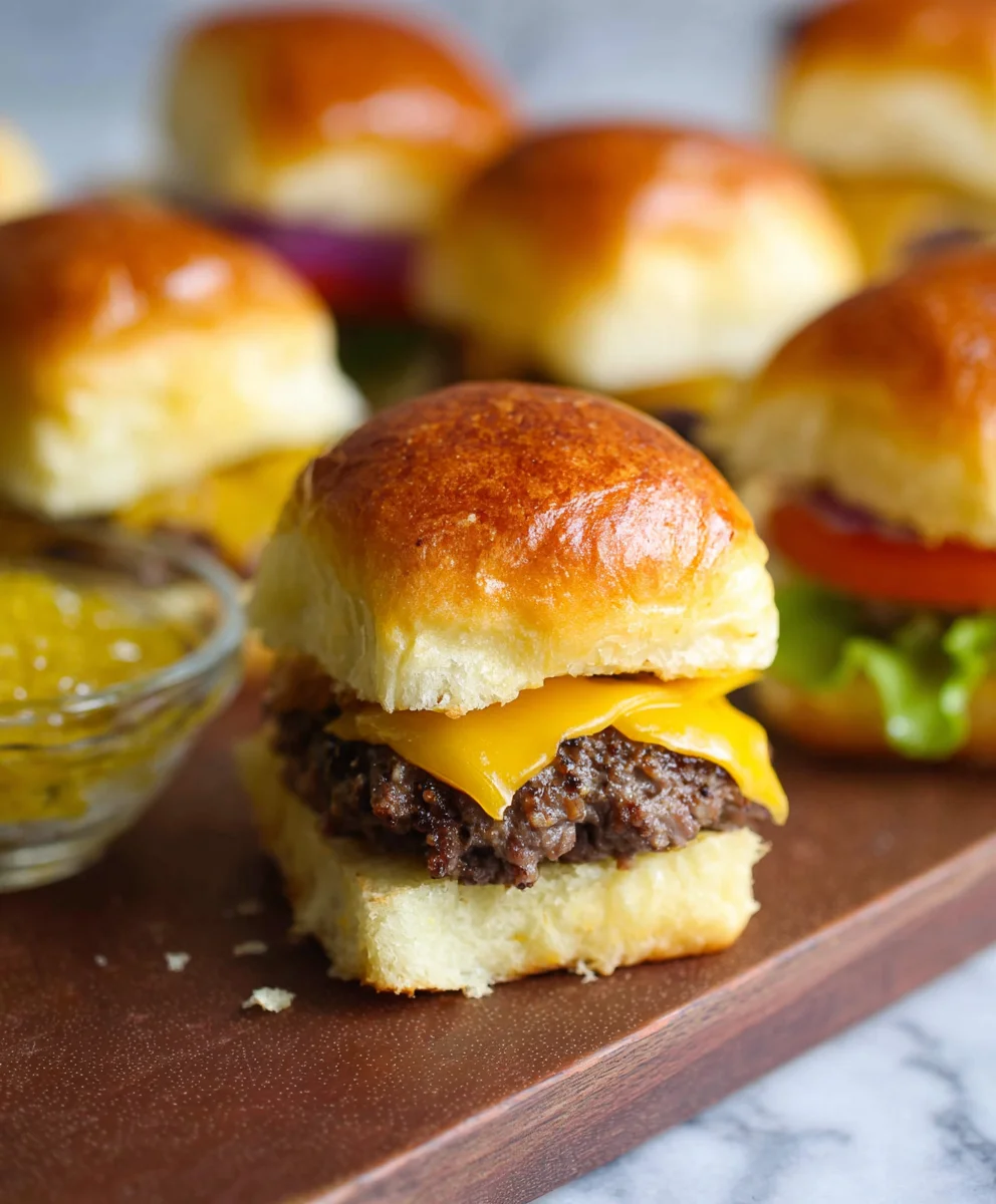 Mini Cheeseburger Sliders-Hawaiian Rolls Recipe
