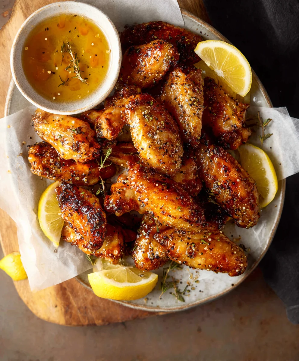 Honey Lemon Pepper Beef Wings - Easy Recipe