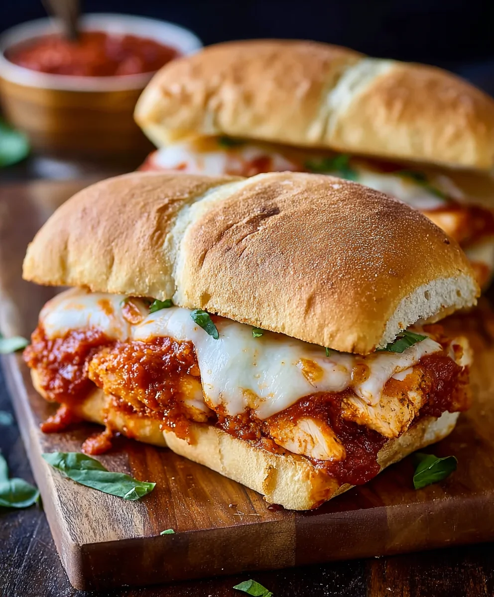 Easy Chicken Parmesan Sandwiches-Quick & Delicious Meal