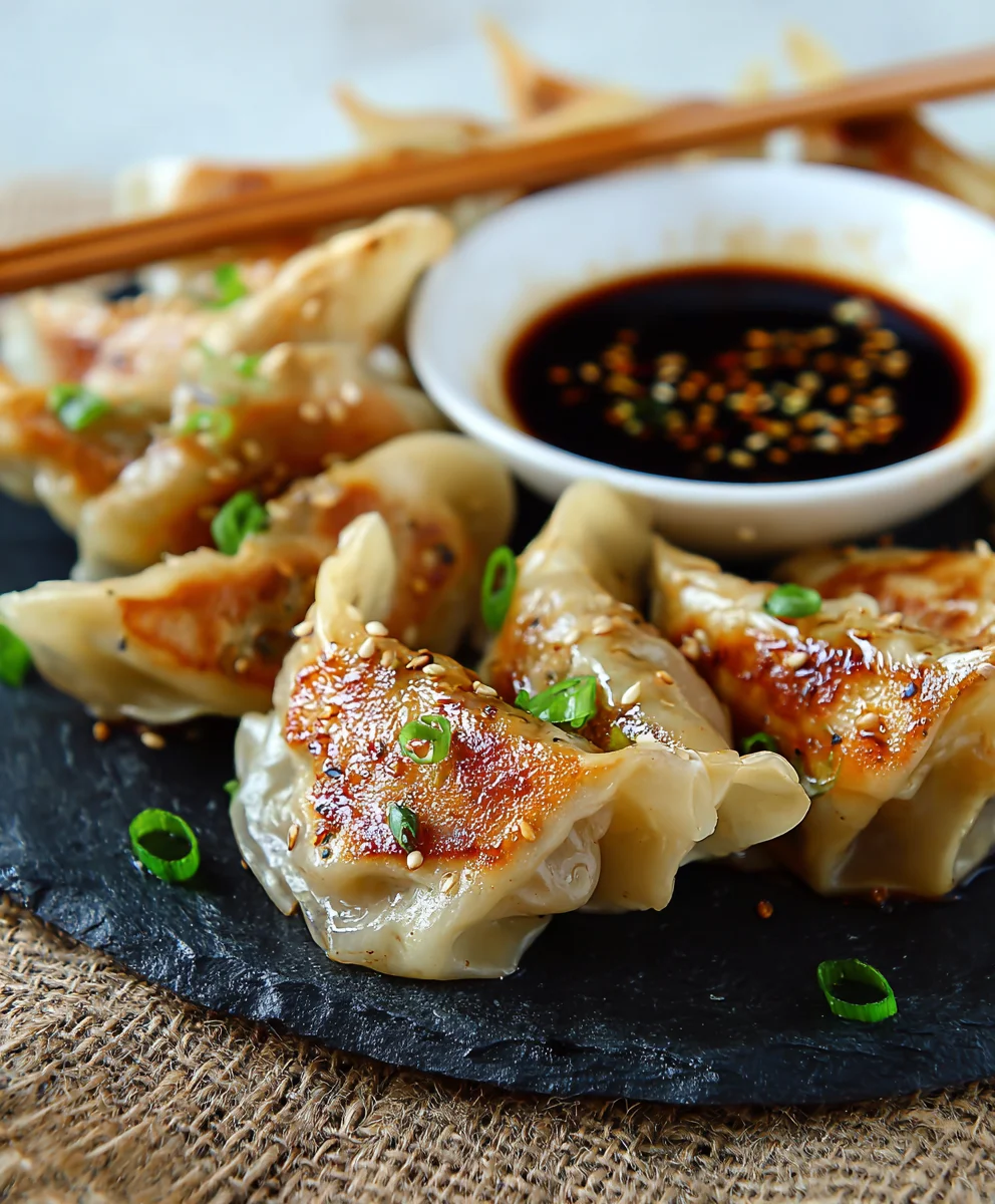 Easy Pan-Fried Beef Potstickers - Delicious Dumplings