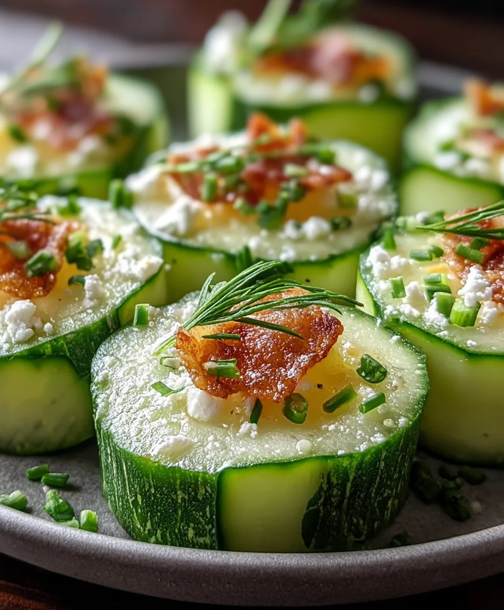Low Carb Cucumber Bites Easy Appetizer Idea