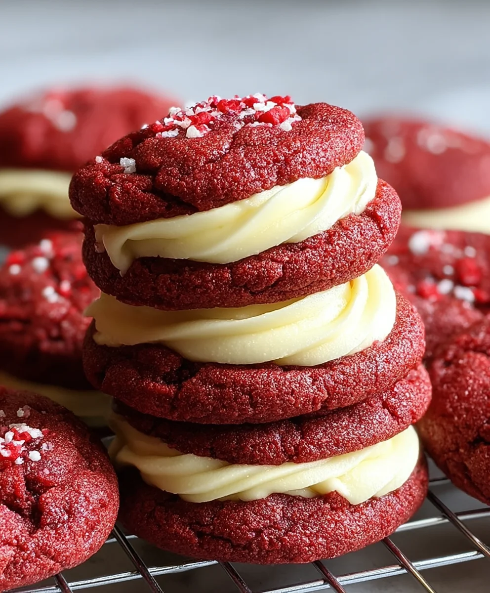Cream Cheese Red Velvet Cookies-Decadent & Easy