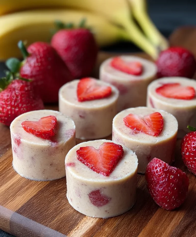 Strawberry Banana Dog Smoothie Bites-Easy Healthy Treats