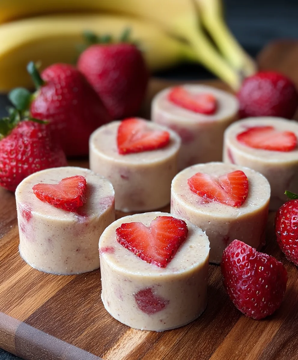 Strawberry Banana Dog Smoothie Bites-Easy Healthy Treats
