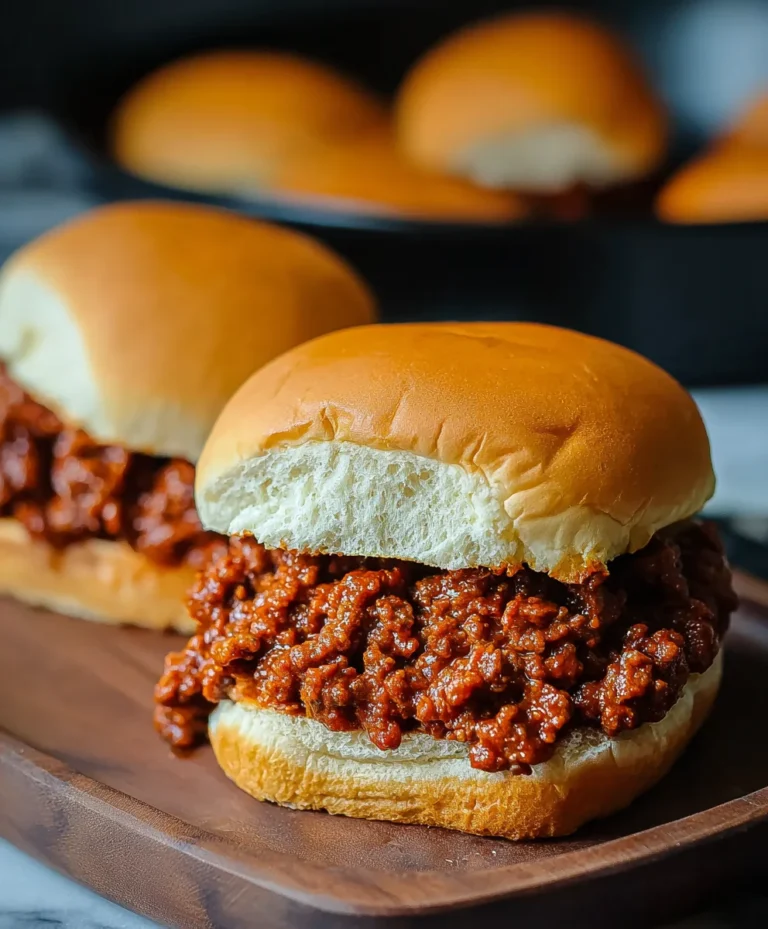 Easy Homemade Beef Sloppy Joe Sandwiches Recipe