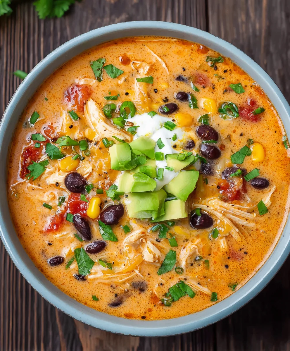 Creamy Chicken Enchilada Soup-Easy & Delicious Recipe