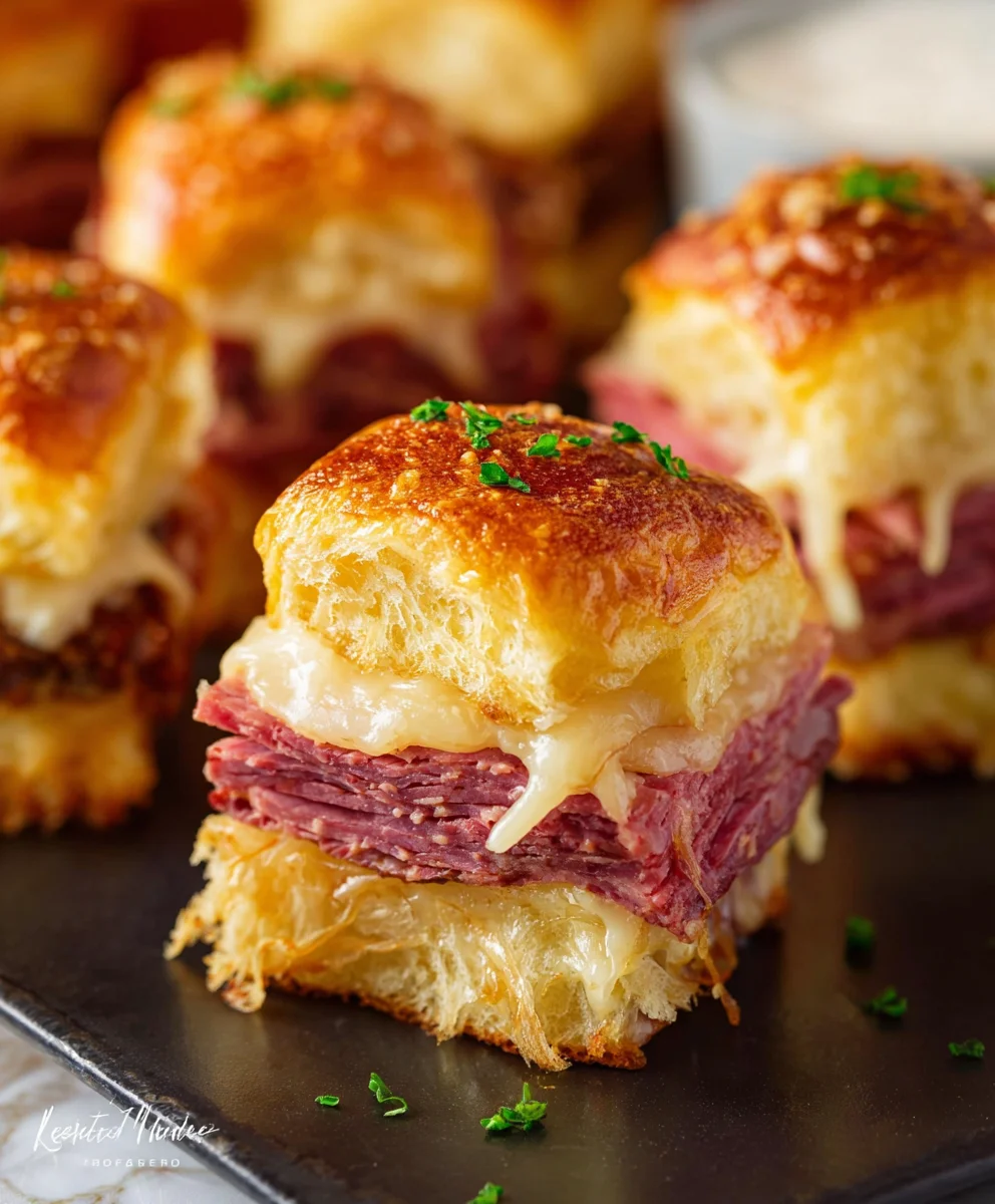 Easy Reuben Sliders- Delicious Beef Sandwich Bites
