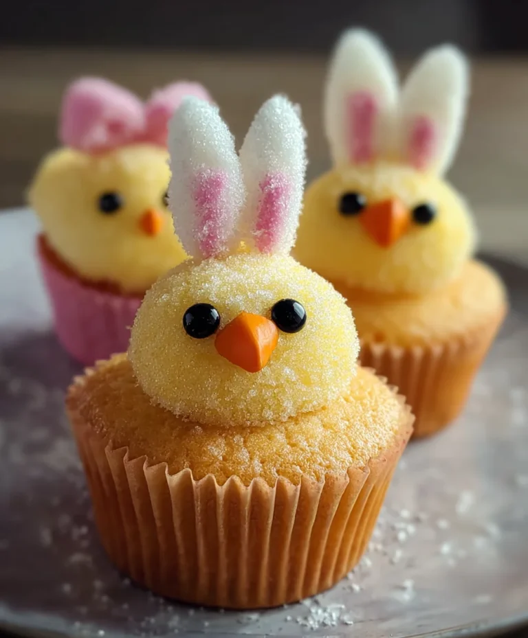 Easter Bunny Chick Cupcakes-Fun & Easy Recipe