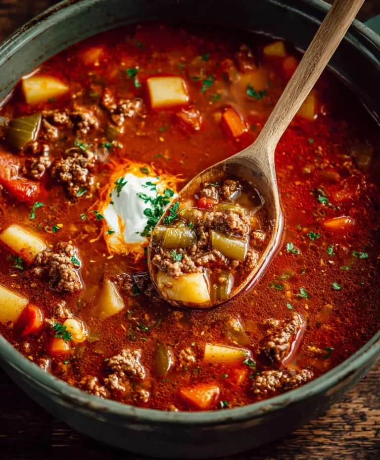 Hearty Beef Cowboy Soup-Easy Homestyle Recipe