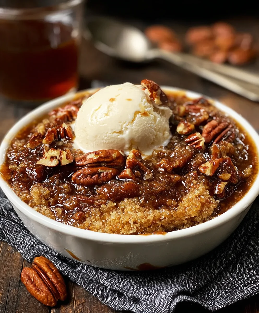 Easy Pecan Pie Cobbler - Sweet Southern Dessert