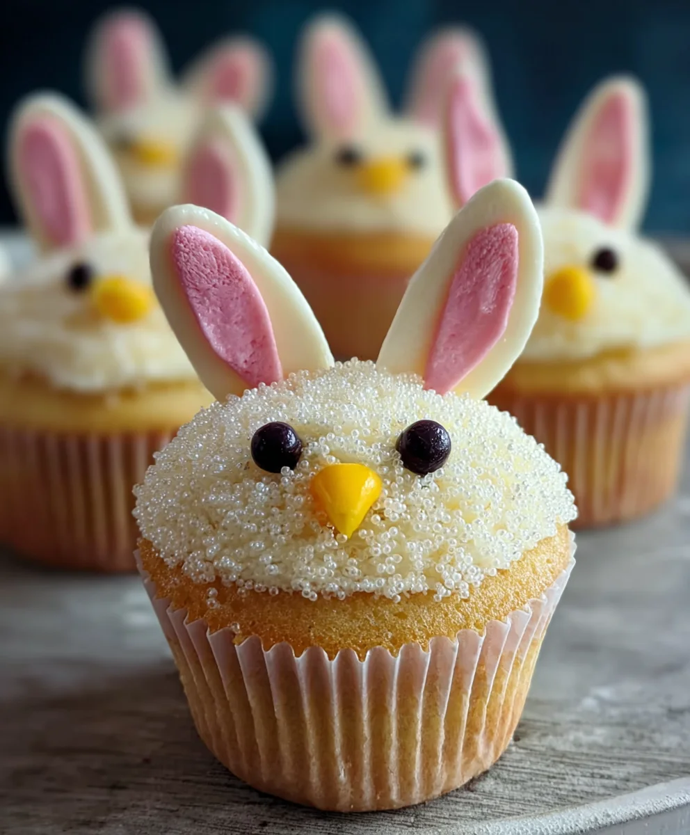 Easter Bunny Chick Cupcakes-Fun & Easy Recipe