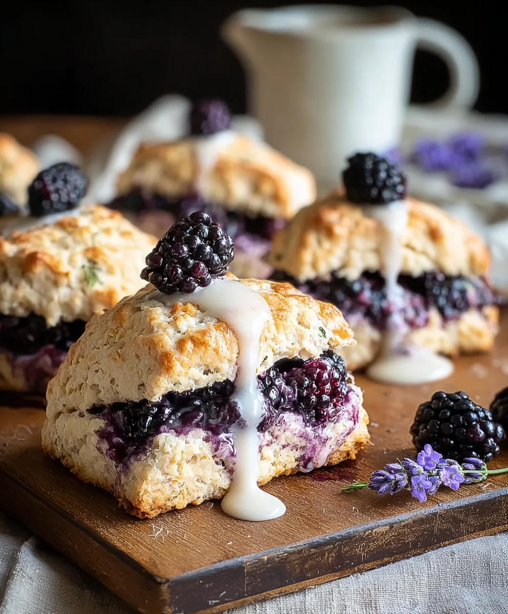 Blackberry Lavender Scones - Delicious Easy Recipe