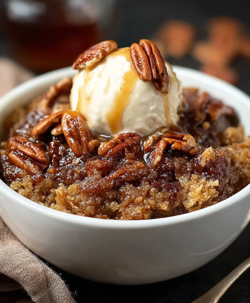 Easy Pecan Pie Cobbler - Sweet Southern Dessert