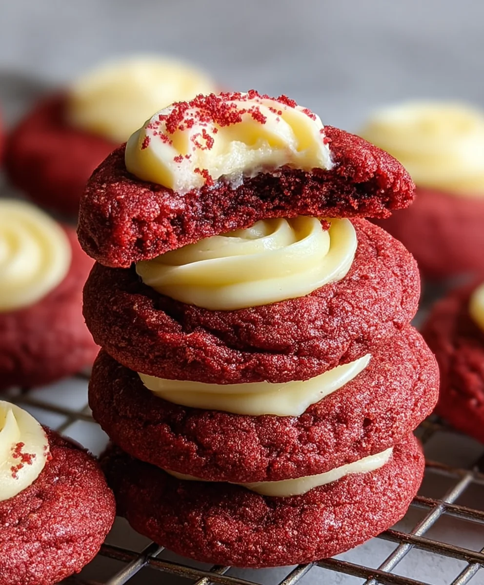 Cream Cheese Red Velvet Cookies-Decadent & Easy