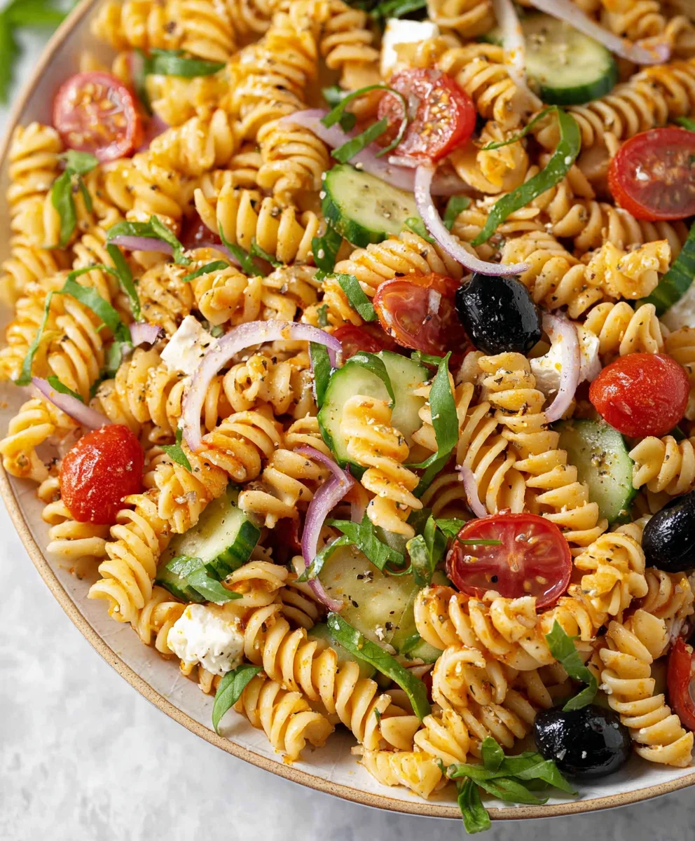 High Protein Italian Pasta Salad-Healthy & Delicious