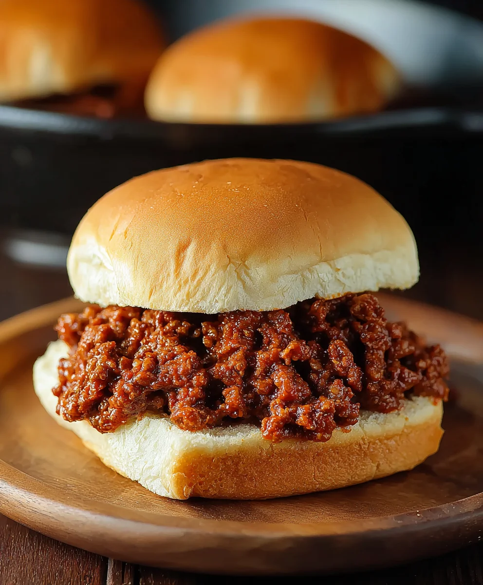 Easy Homemade Beef Sloppy Joe Sandwiches Recipe