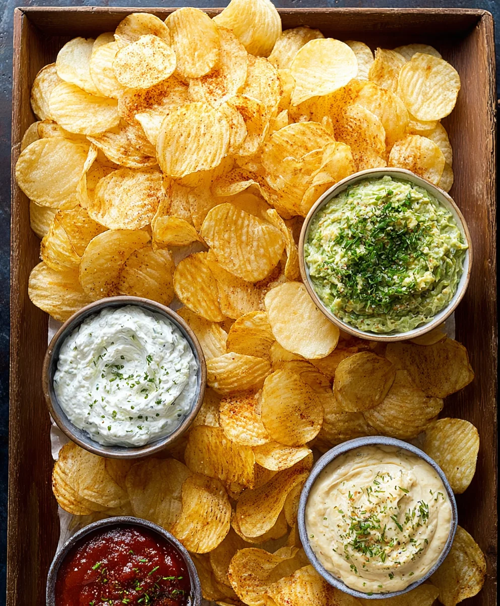 Easy Chips and Dip Platter- Crowd-Pleasing Snack Ideas