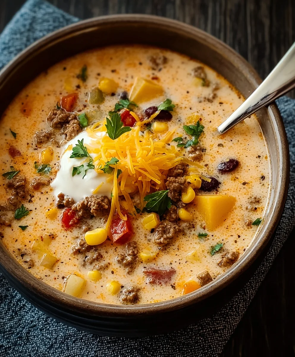 Creamy Beef Cowboy Soup - Cozy Weeknight Meal