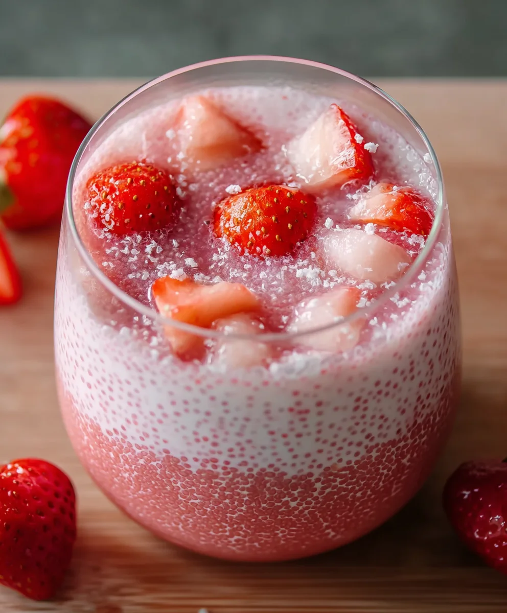 Easy Strawberry Sago Dessert Recipe - Refreshing Treat