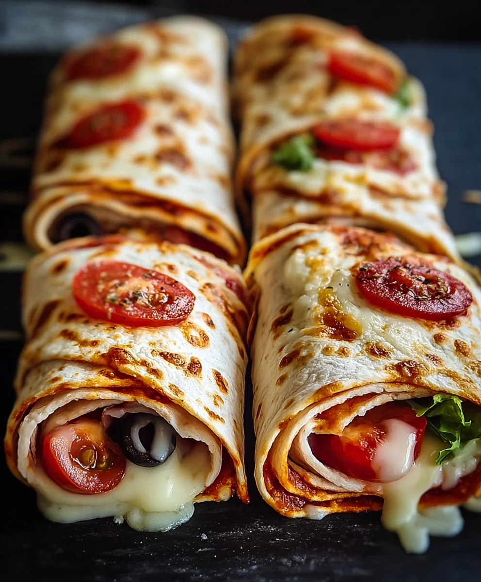 Easy Baked Beef Pizza Wraps - Quick & Delicious Dinner