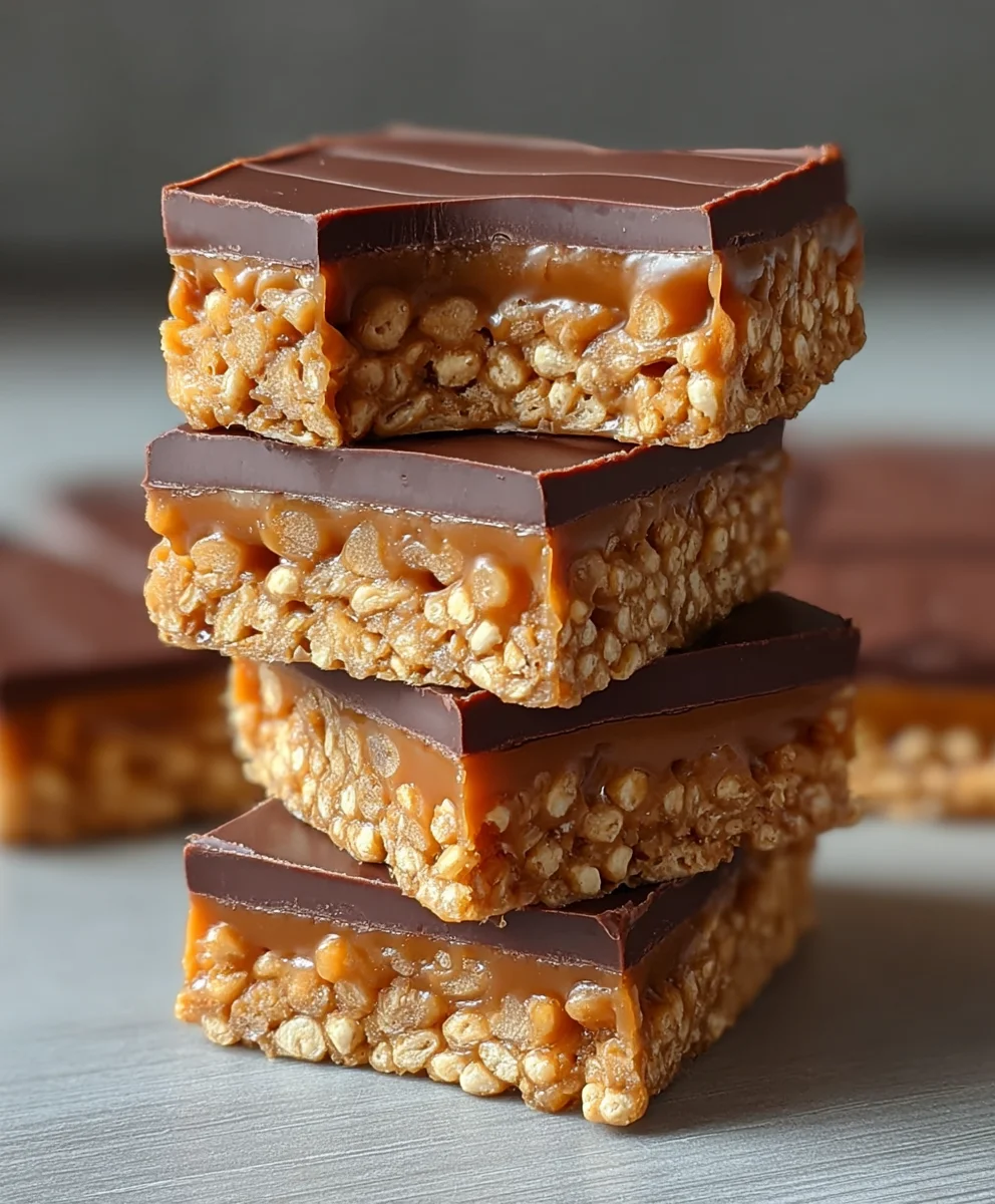 Caramel Fudge Crunch Bars-Easy Dessert Recipe
