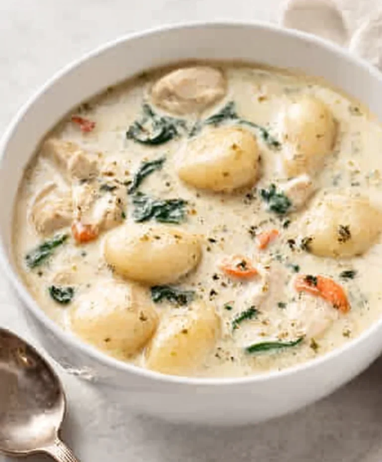 Olive Garden Chicken Gnocchi Soup-Copycat Recipe