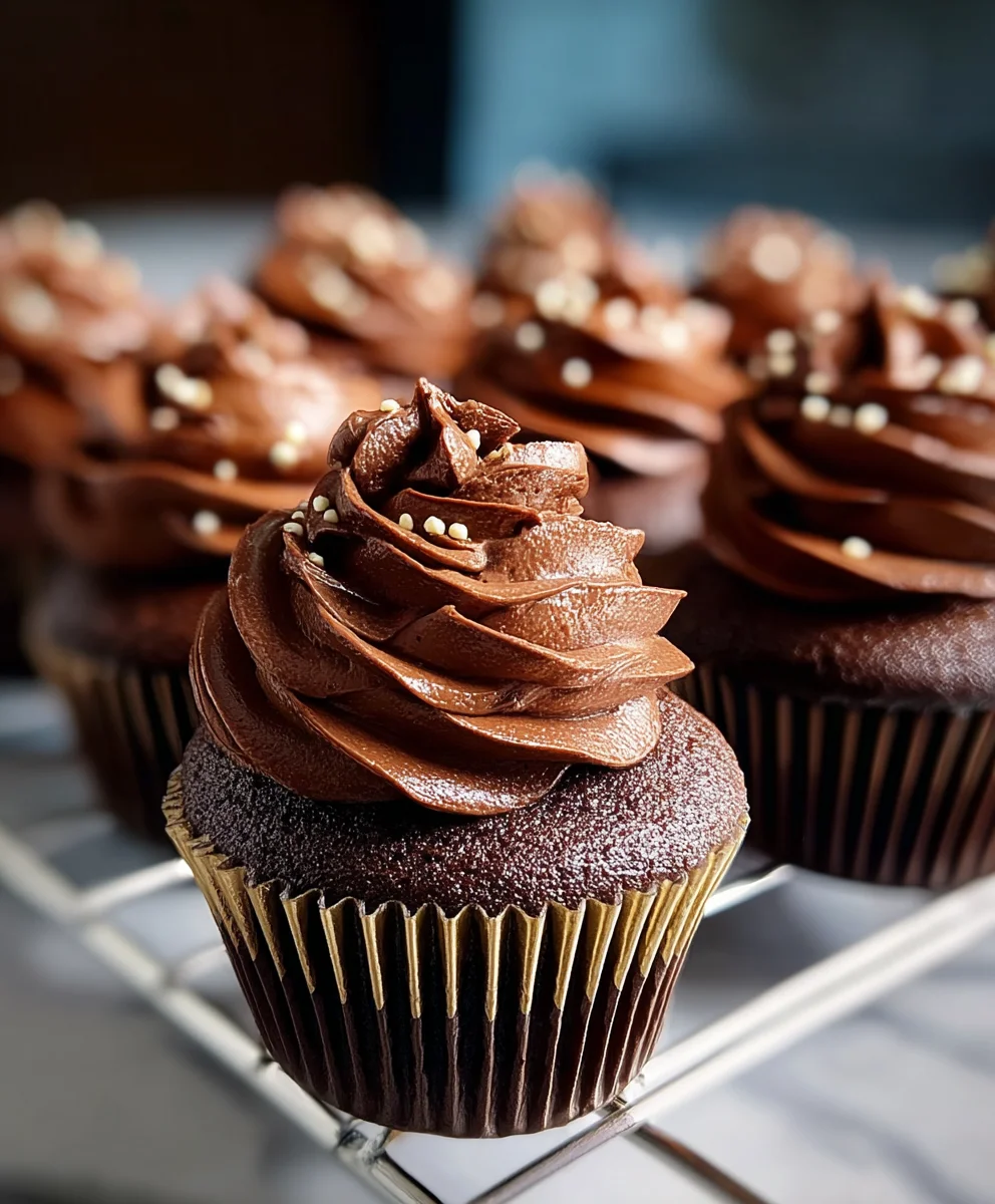 Decadent Chocolate Fudge Cupcakes-Easy Recipe