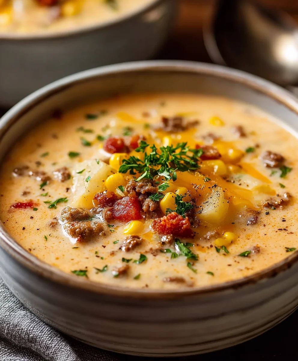 Hearty Creamy Cowboy Soup - Flavorful Family Favorite