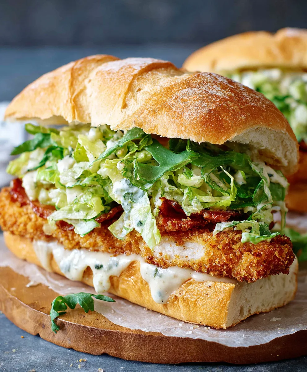 Crispy Chicken Caesar Sandwich Recipe-Ultimate Flavor