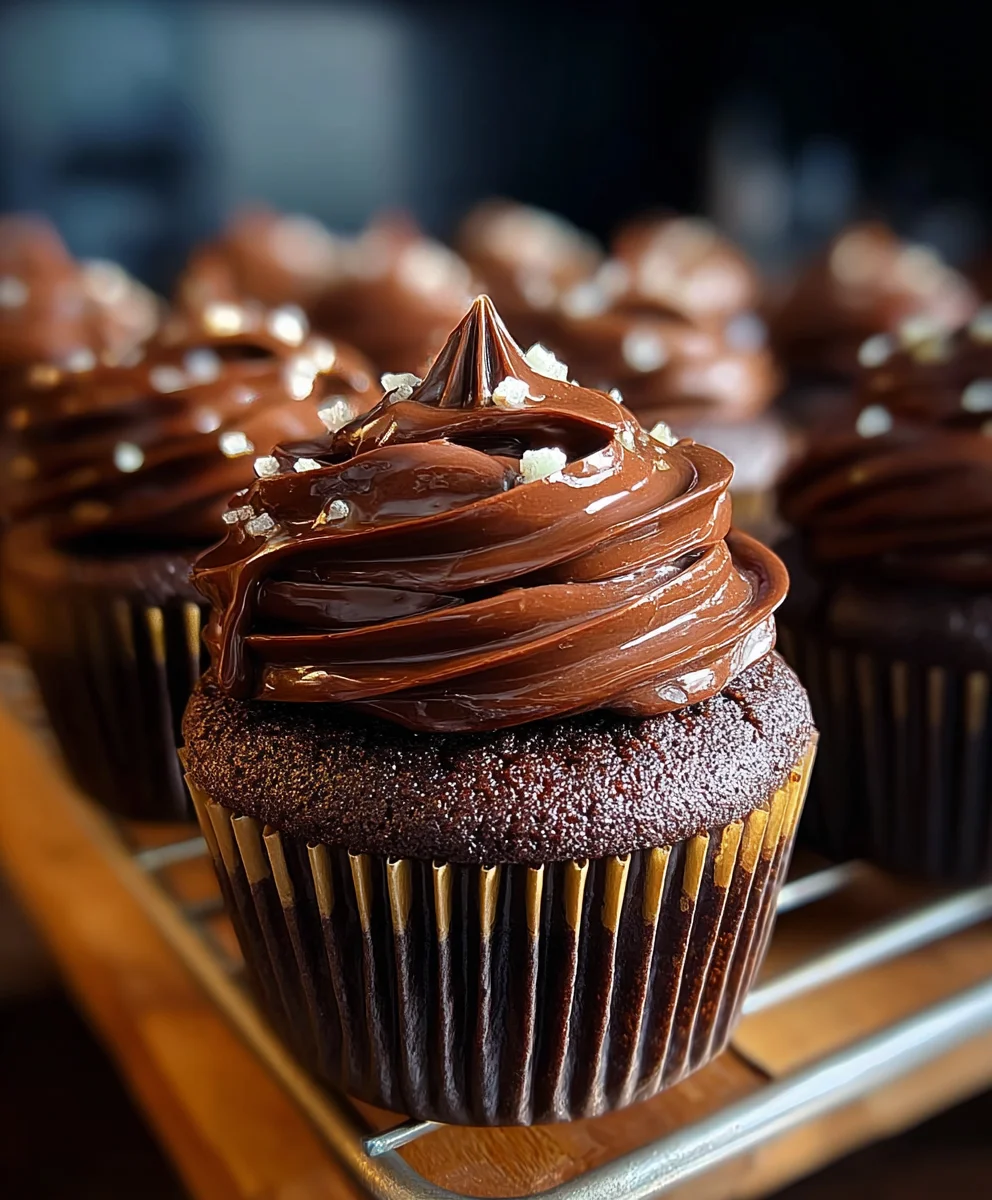 Decadent Chocolate Fudge Cupcakes-Easy Recipe