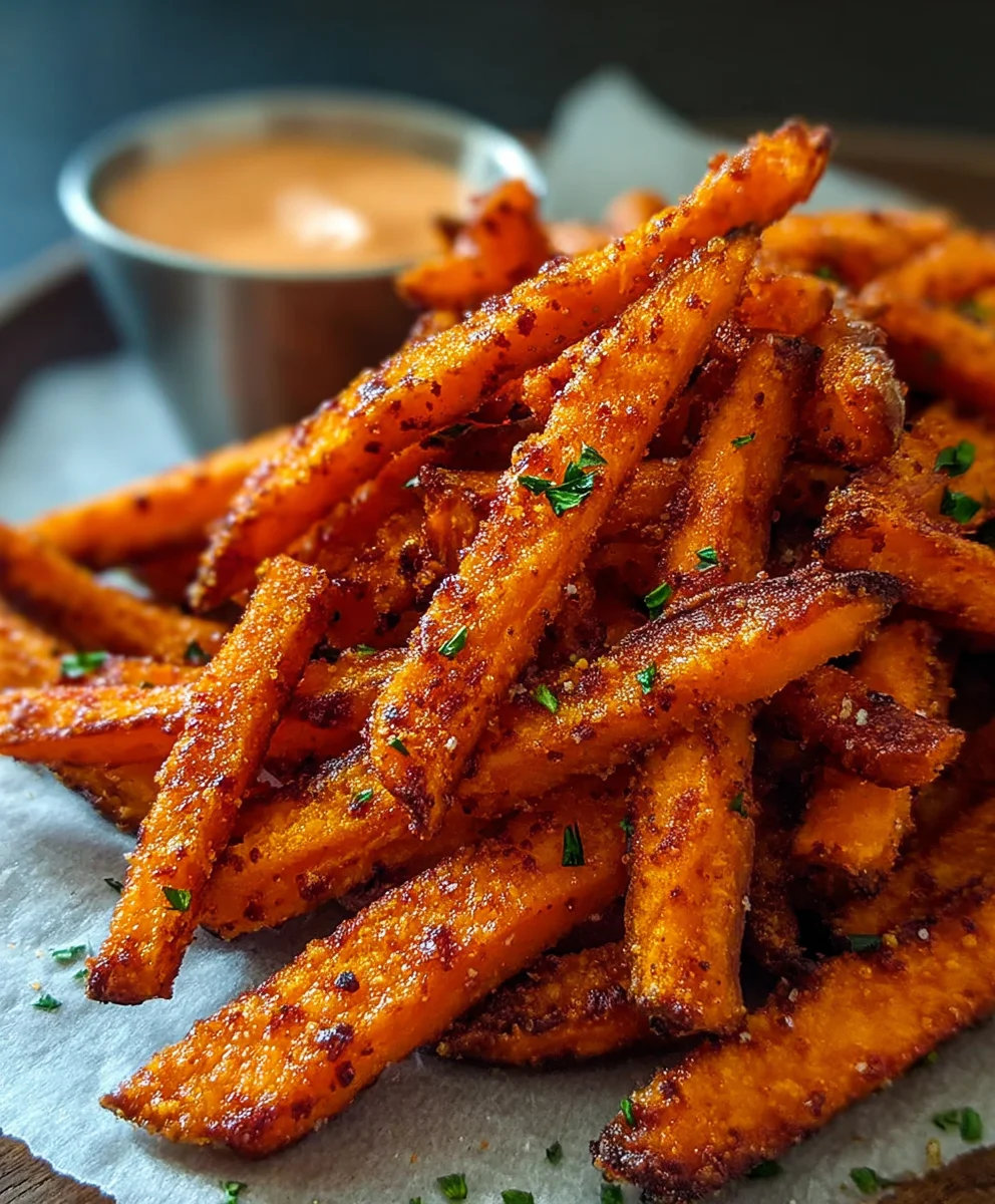 Crispy Oven Baked Sweet Potato Fries-Easy & Delicious