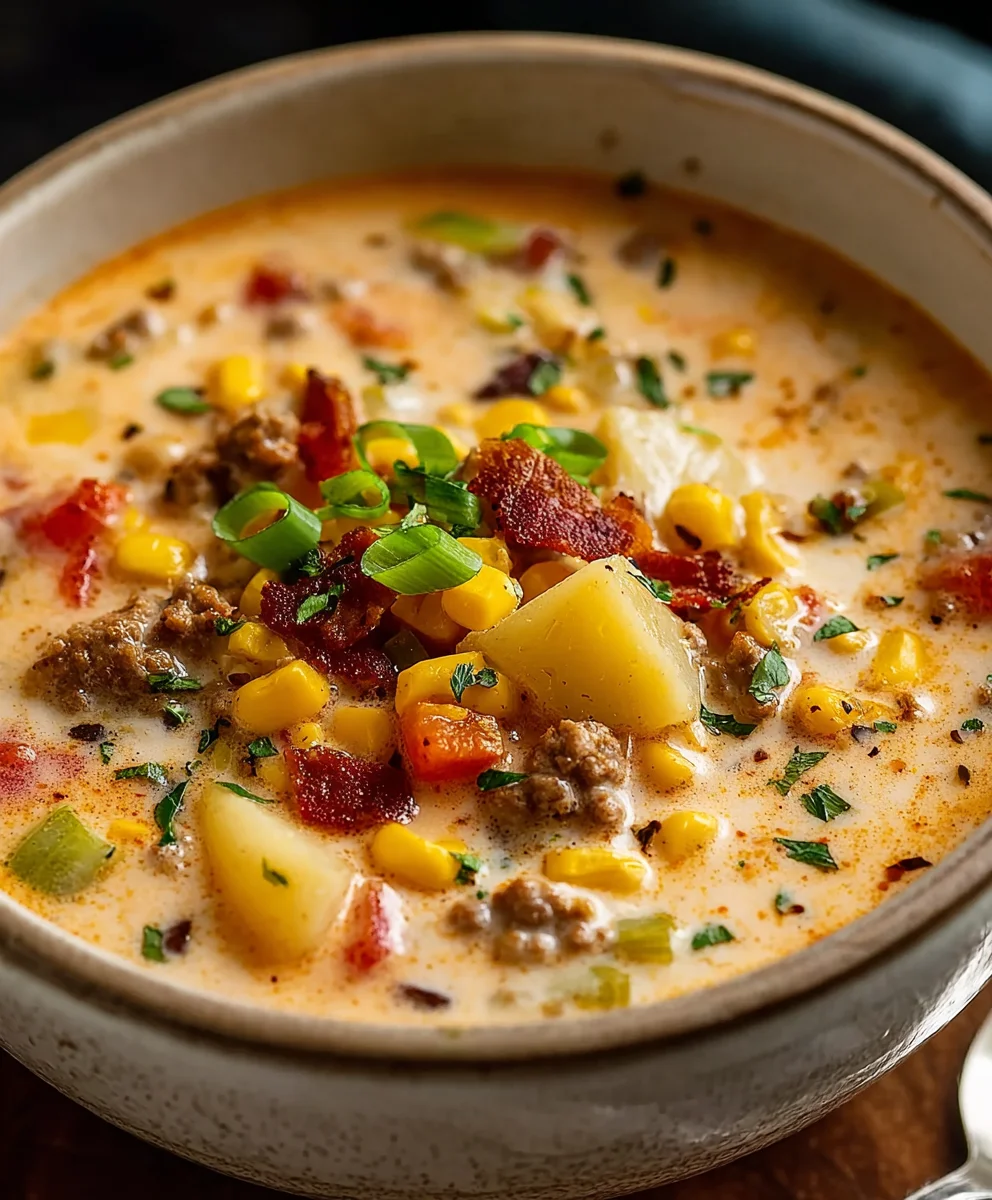 Hearty Creamy Cowboy Soup - Flavorful Family Favorite