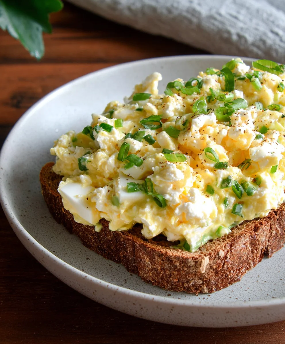 Egg Salad with Cottage Cheese No Mayo Healthy
